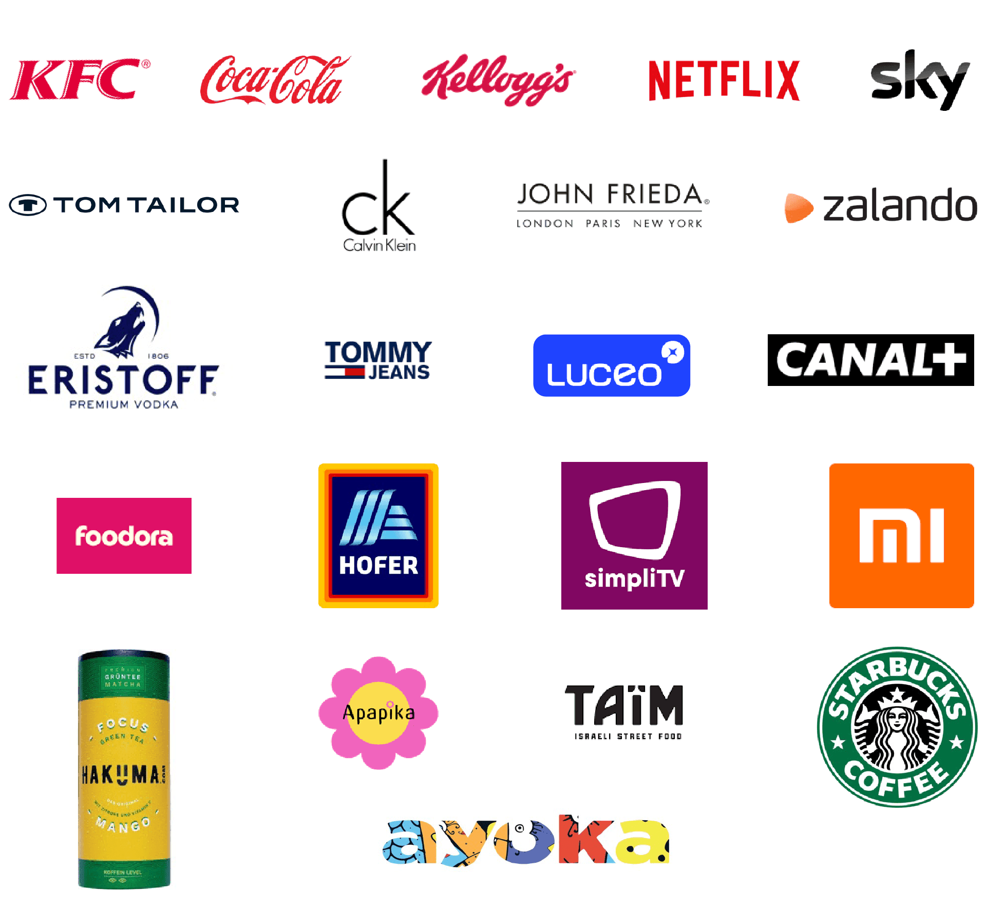 Logos von Kunden von GoViral Media